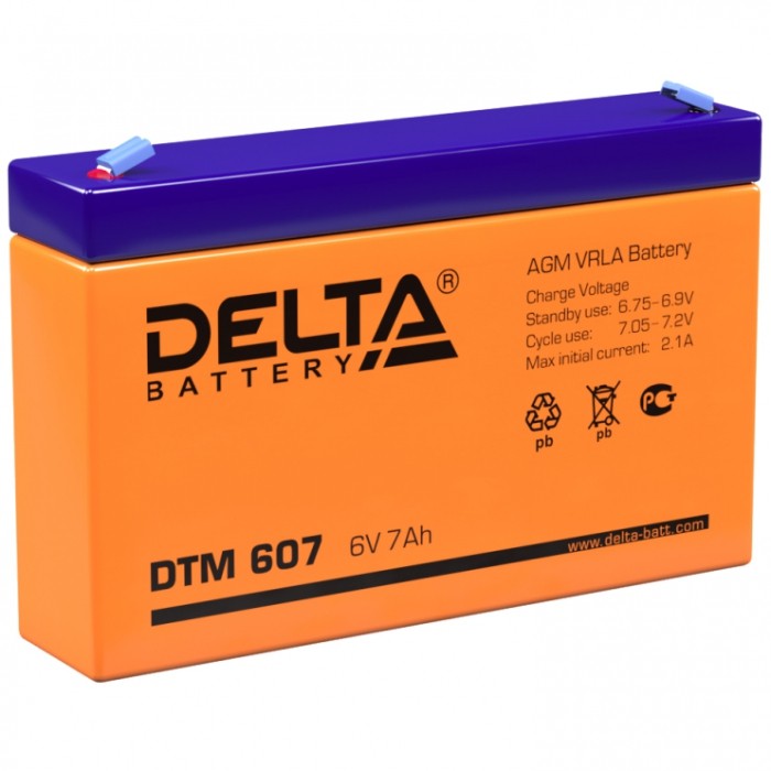 Аккумулятор Delta DTM 607, 7 Ач
