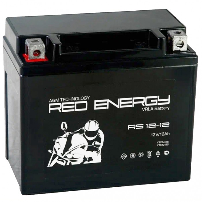 Мото аккумулятор RED ENERGY RS 1212 12 Ач