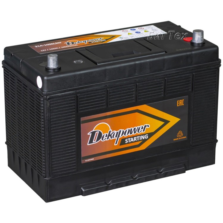 Аккумулятор DEKAPOWER 31A-1000 120Ач 1050А...