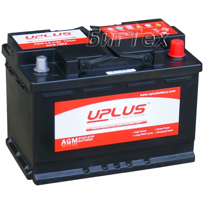 Аккумулятор автомобильный UPLUS AGM L3...