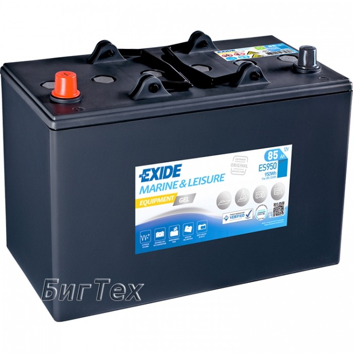 Аккумулятор гелевый EXIDE MARINE GEL ES950 85 Ач