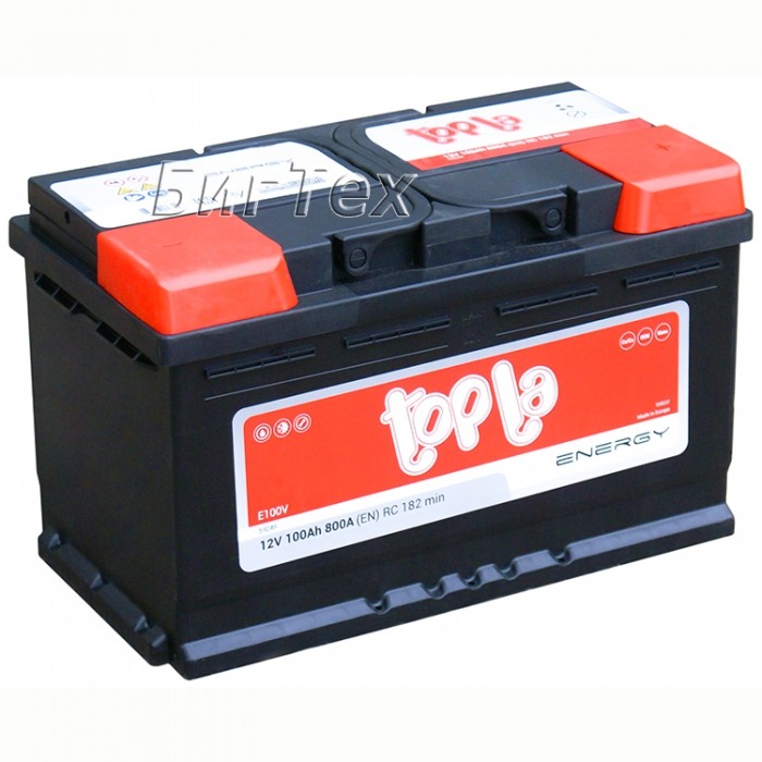 Аккумулятор автомобильный Topla Energy 100 Ач
