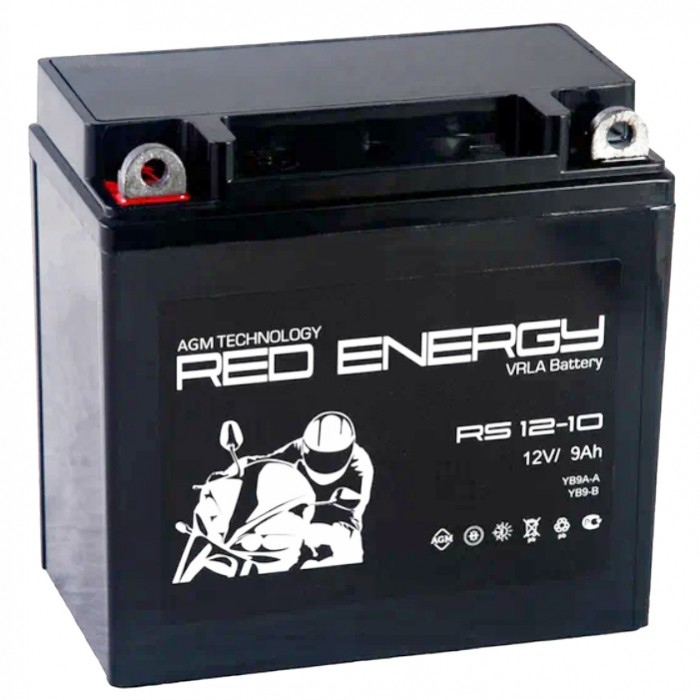 Мото аккумулятор RED ENERGY RS 1210 (YB9-B) 9 Ач