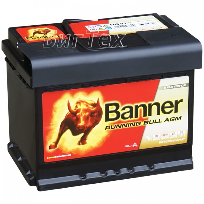 Аккумулятор автомобильный Banner Running Bull...