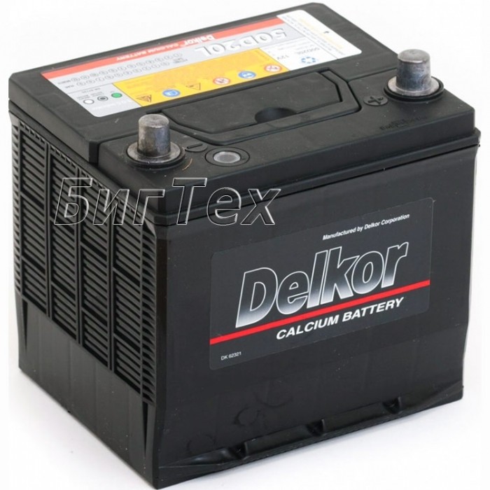 Аккумулятор автомобильный Delkor 50D20L 60 Ач