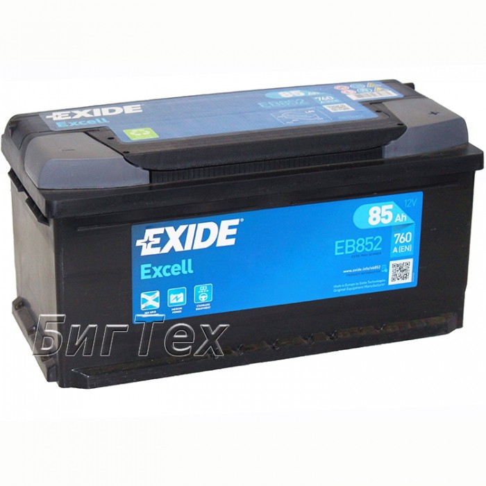 Аккумулятор автомобильный Exide Excell EB852 85 Ач