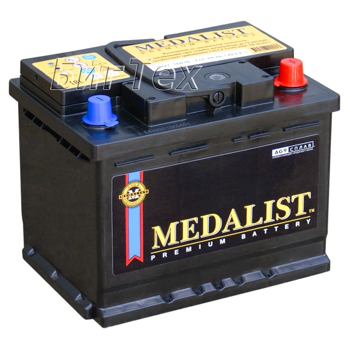Аккумулятор автомобильный Medalist Premium 60...