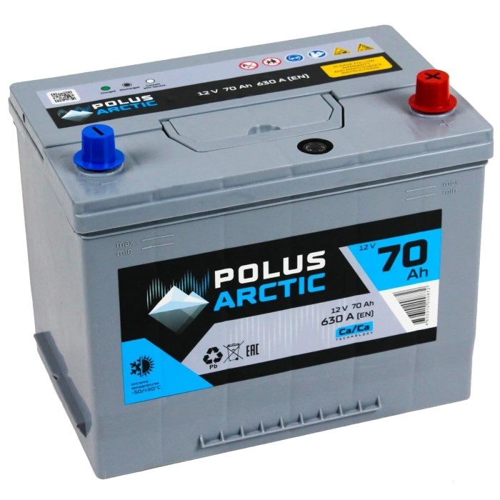Аккумулятор автомобильный POLUS ARCTIC 70D26L...
