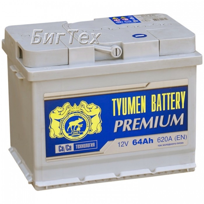Аккумулятор автомобильный TYUMEN PREMIUM 6CT-64...