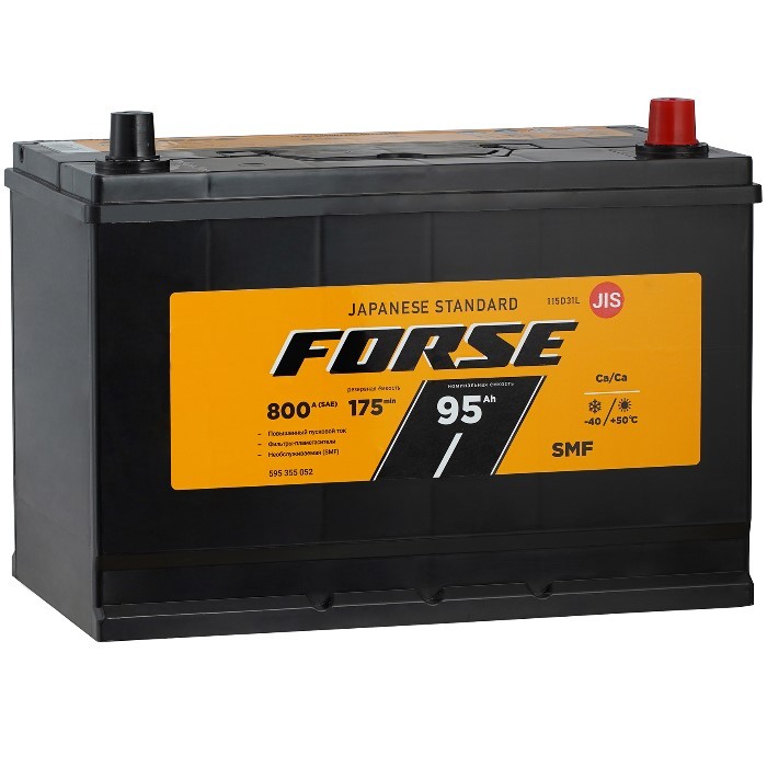 Аккумулятор автомобильный FORSE JIS 95Ah 800А