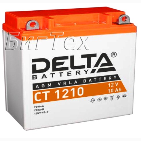 Мото аккумулятор DELTA CT 1210 AGM (YB9A-A) 10 Ач