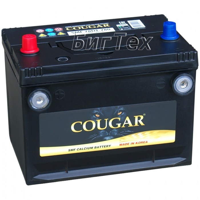 Аккумулятор автомобильный Cougar SMF 78DT-780...