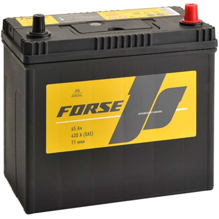 Аккумулятор автомобильный FORSE JIS 45Ah 430А...