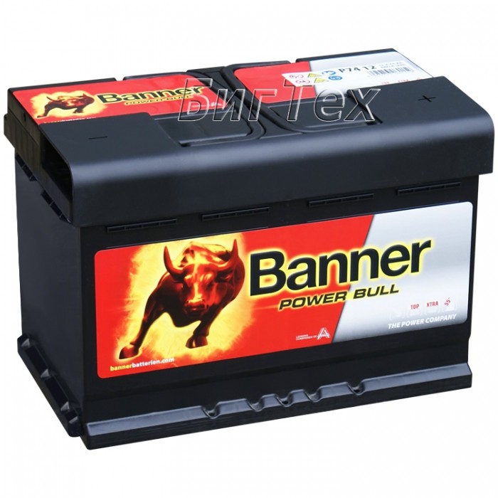 Аккумулятор автомобильный Banner Power Bull 74...
