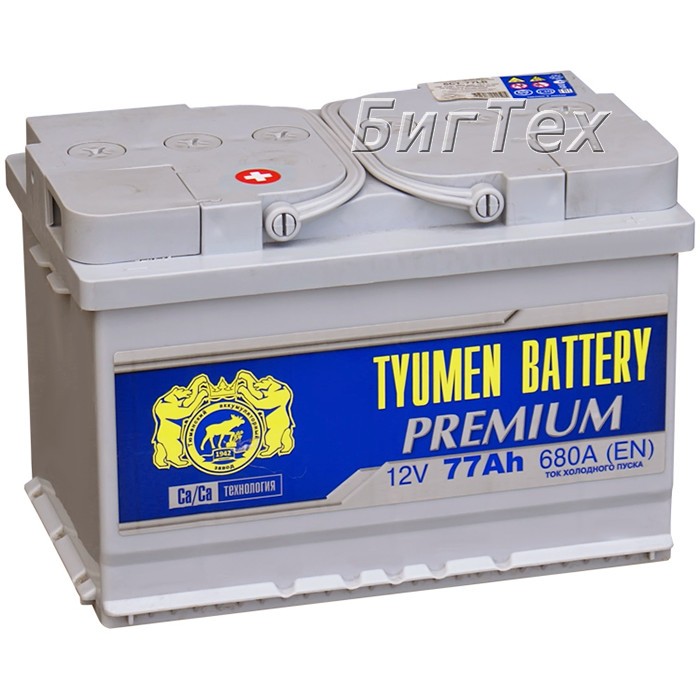Аккумулятор автомобильный TYUMEN PREMIUM 6CT-77...