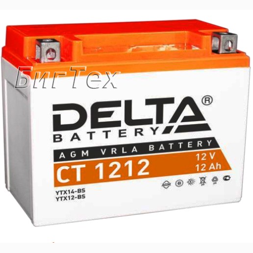 Мото аккумулятор DELTA CT 1212 AGM (YTX12-BS)...