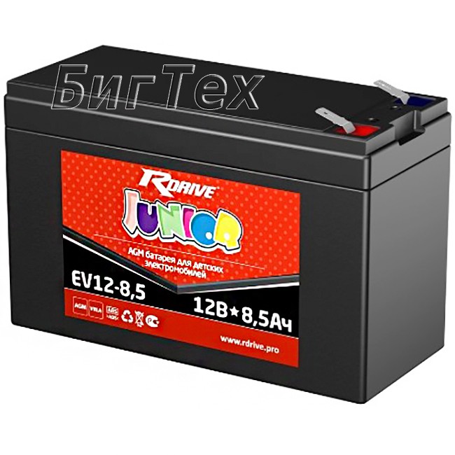 Аккумулятор тяговый RDrive Junior EV12-8.5, 8.5 Ач