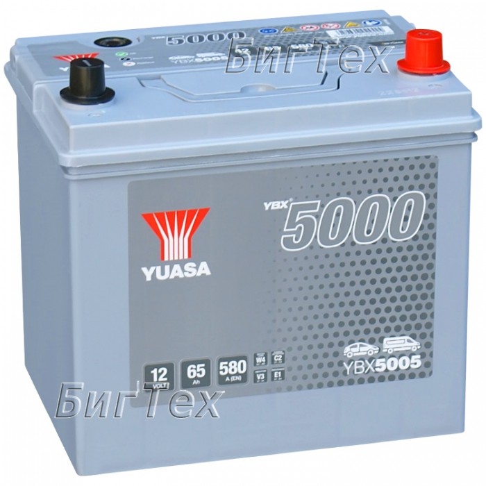 Аккумулятор автомобильный YUASA YBX5005 ASIA 65Ач