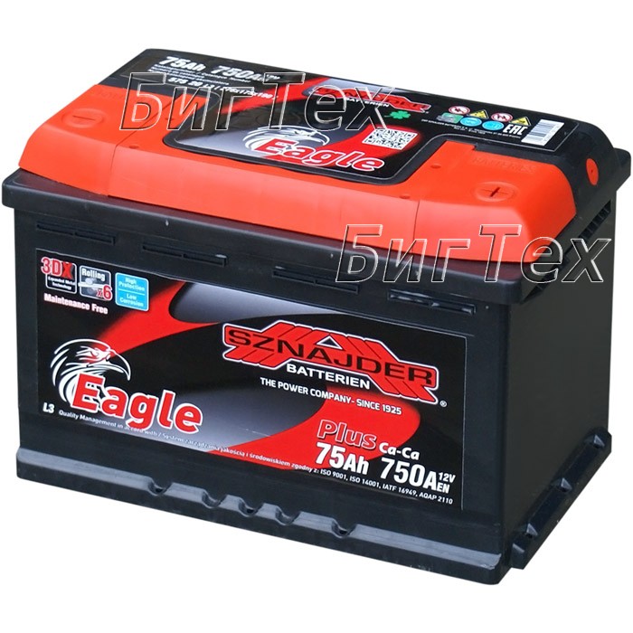 Аккумулятор автомобильный Sznajder Plus 75Ah L3...