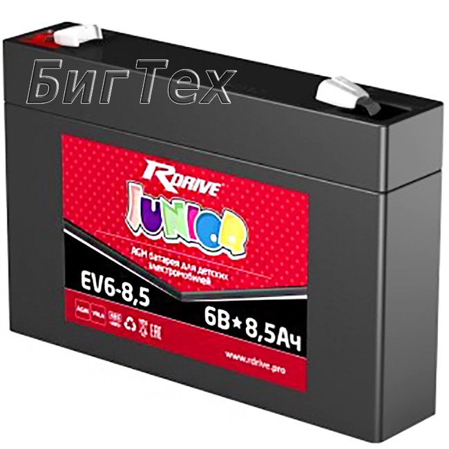 Аккумулятор тяговый RDrive Junior EV6-8.5, 8.5 Ач