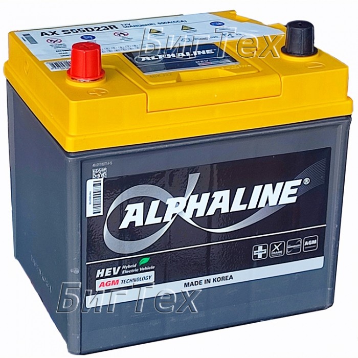 Аккумулятор автомобильный Alphaline AGM AX...