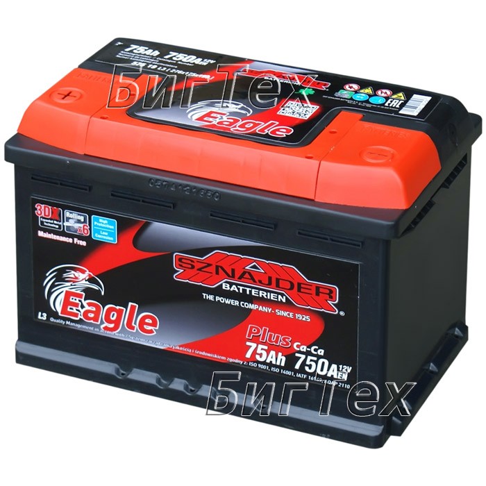 Аккумулятор автомобильный Sznajder Plus 75 Aч...