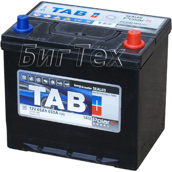 Аккумулятор автомобильный TAB Polar S JIS Asia...