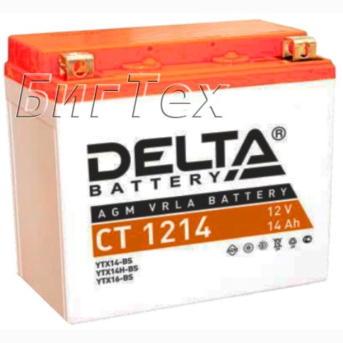 Мото аккумулятор DELTA CT 1214 AGM (YTX14-BS)...