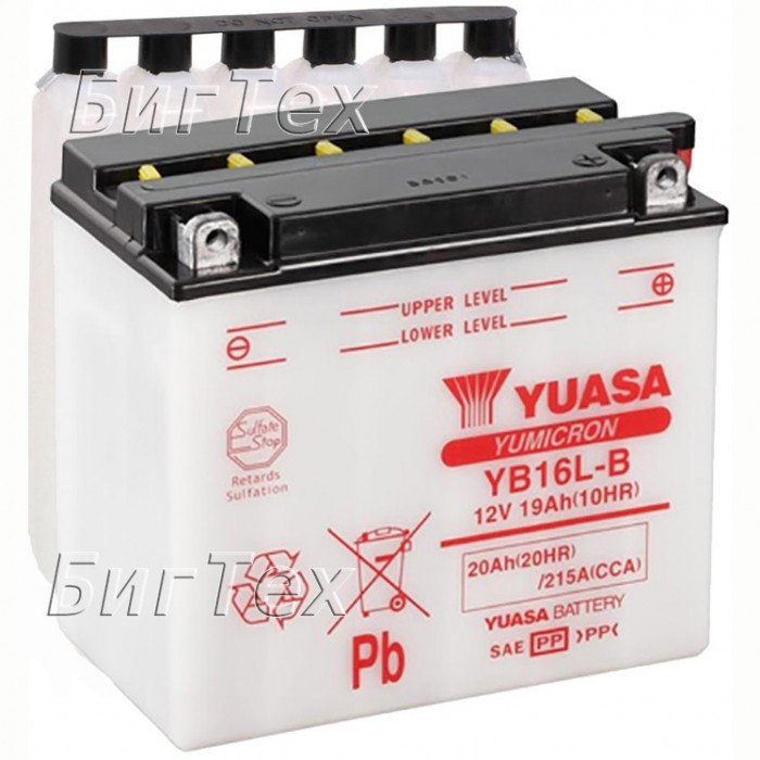 Мото аккумулятор YUASA YB16L-B 20 Ач
