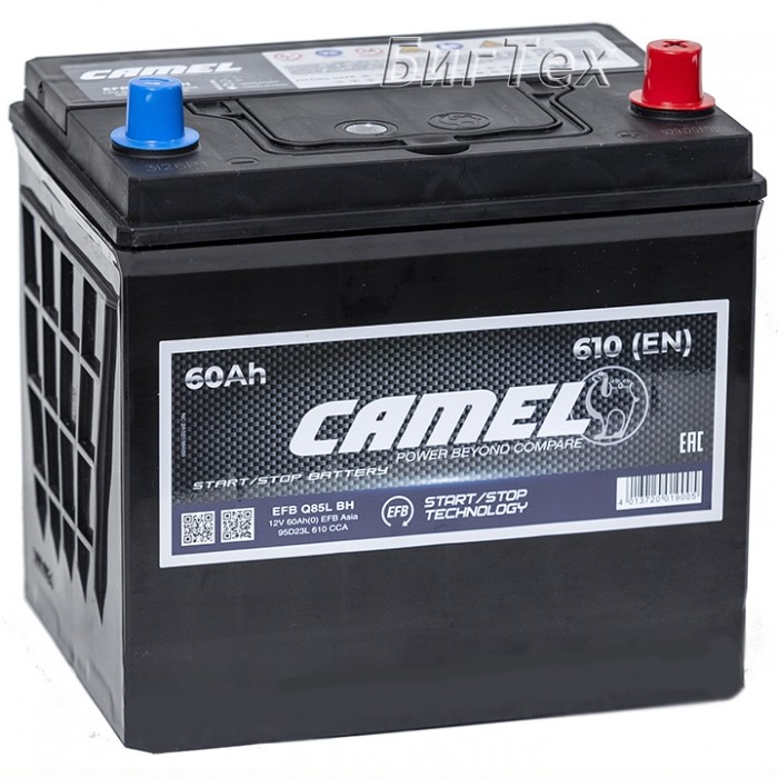 Аккумулятор автомобильный CAMEL EFB Q85L...