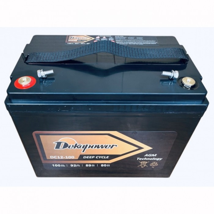 Аккумулятор тяговый DekaPower DC12-100 100 Ач AGM