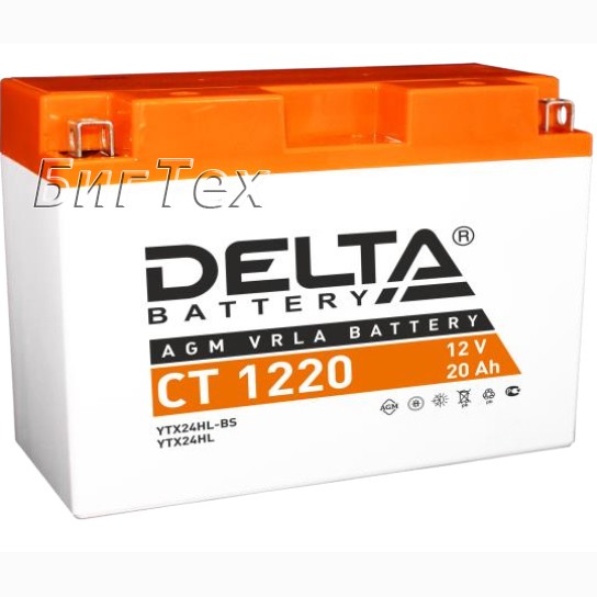 Мото аккумулятор DELTA CT 1220 AGM (YTX24HL-BS)...