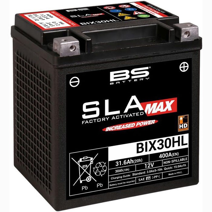 Мото аккумулятор BS BIX30HL SLA MAX 31.6 Ач...