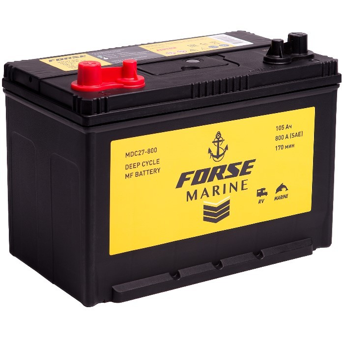 Аккумулятор лодочный FORSE Marine MDC27-800,...