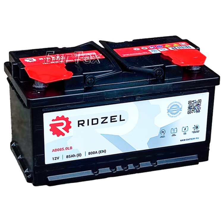 Аккумулятор автомобильный RIDZEL 85Ач 800А о.п....