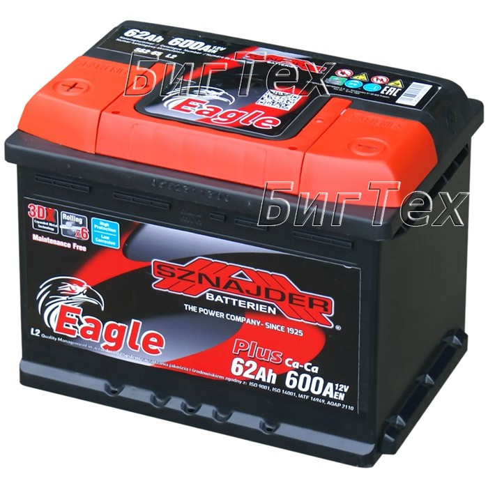 Аккумулятор автомобильный Sznajder Plus 62 Aч...