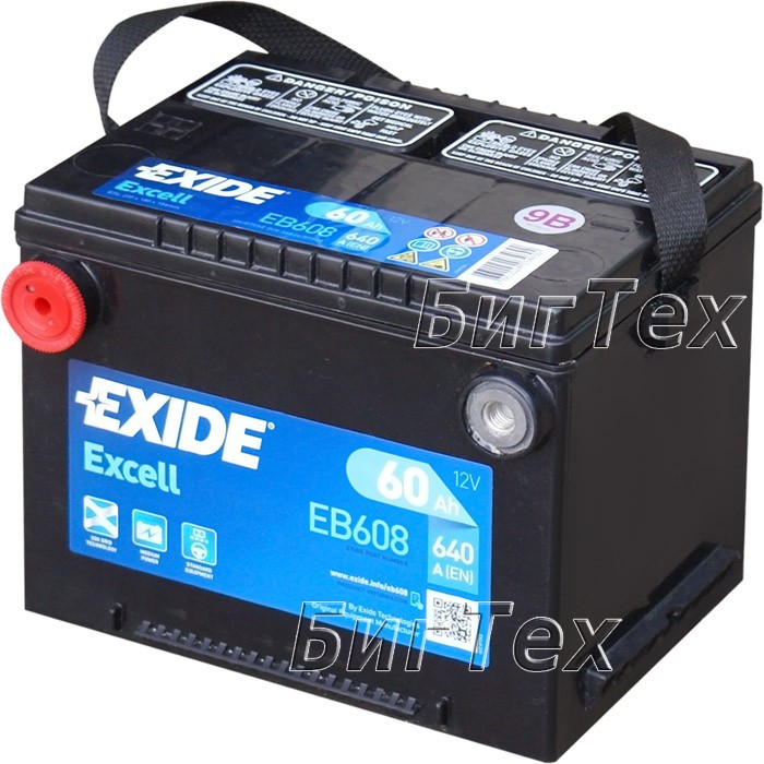 Аккумулятор автомобильный Exide Excell EB608 60 Ач