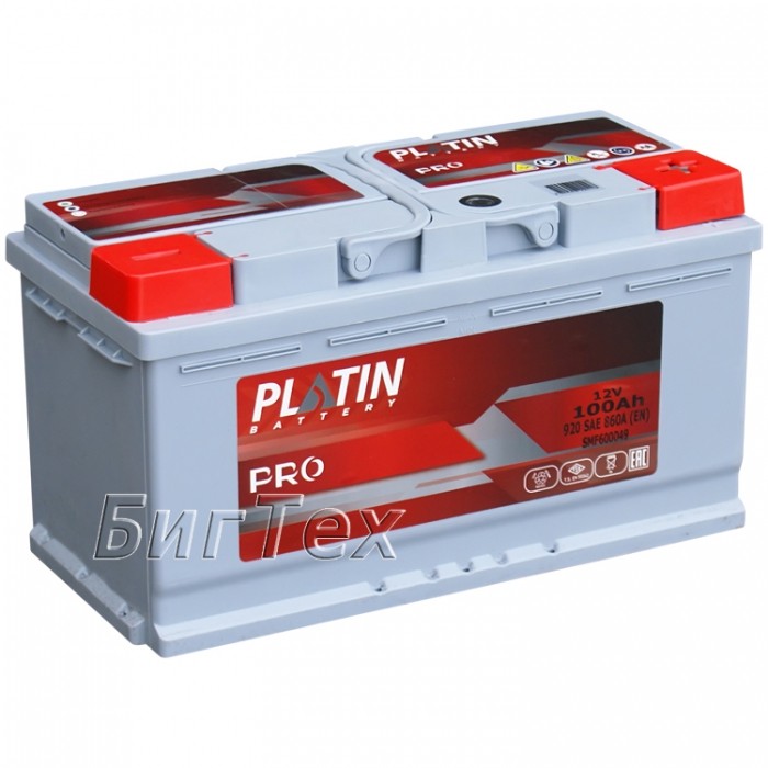 Аккумулятор автомобильный PLATIN PRO L5, 100 Ah
