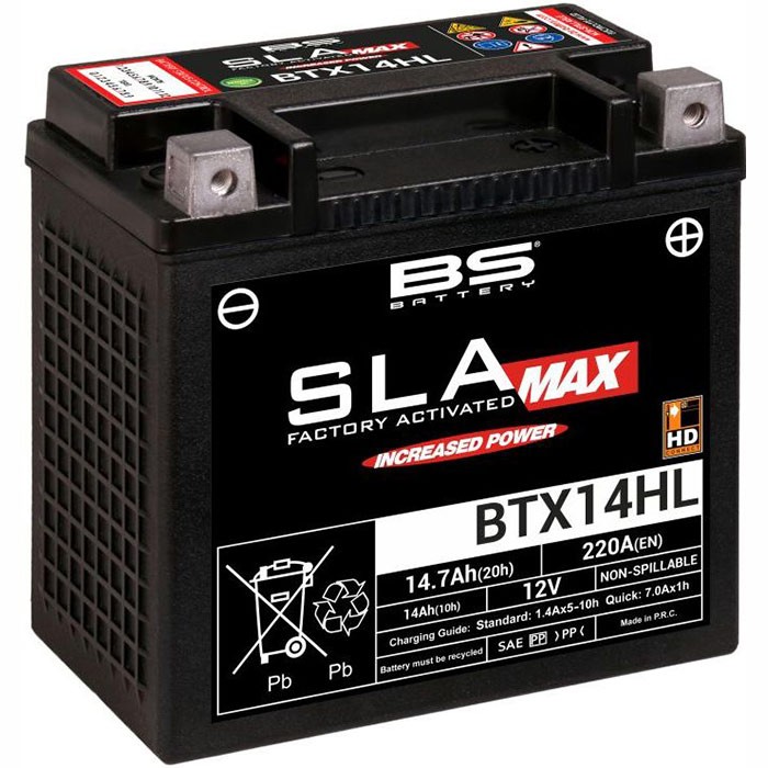 Мото аккумулятор BS BTX14HL SLA MAX 14.7 Ач...