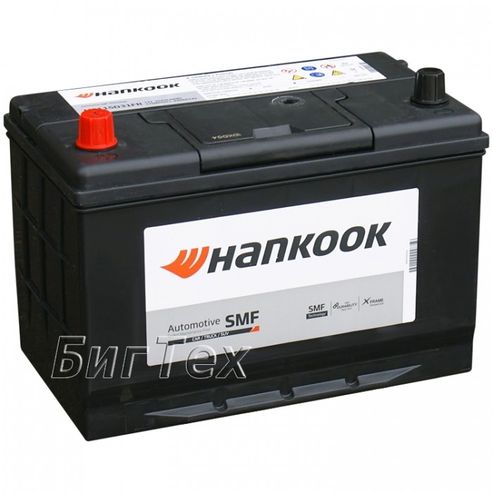 Аккумулятор автомобильный HANKOOK 105D31R 90Ah