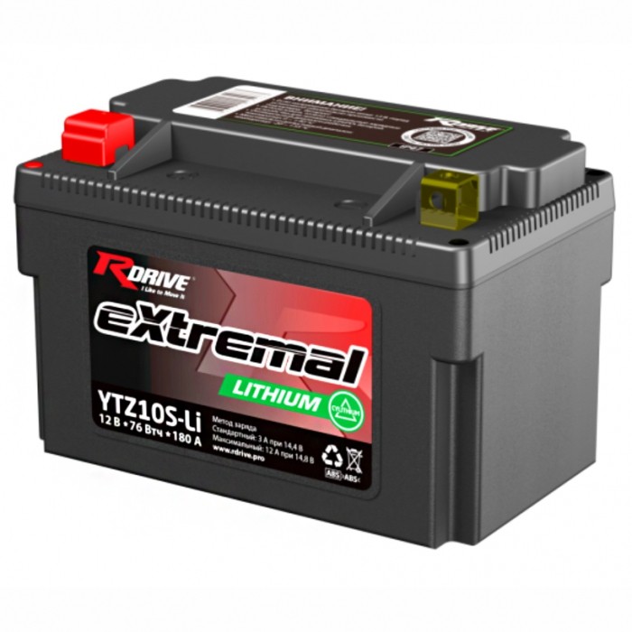 Мото аккумулятор Rdrive LITHIUM YTZ10S-Li 56...