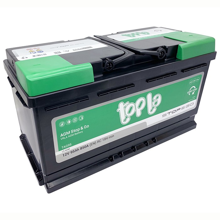 Аккумулятор автомобильный Topla AGM Stop Go L6,...