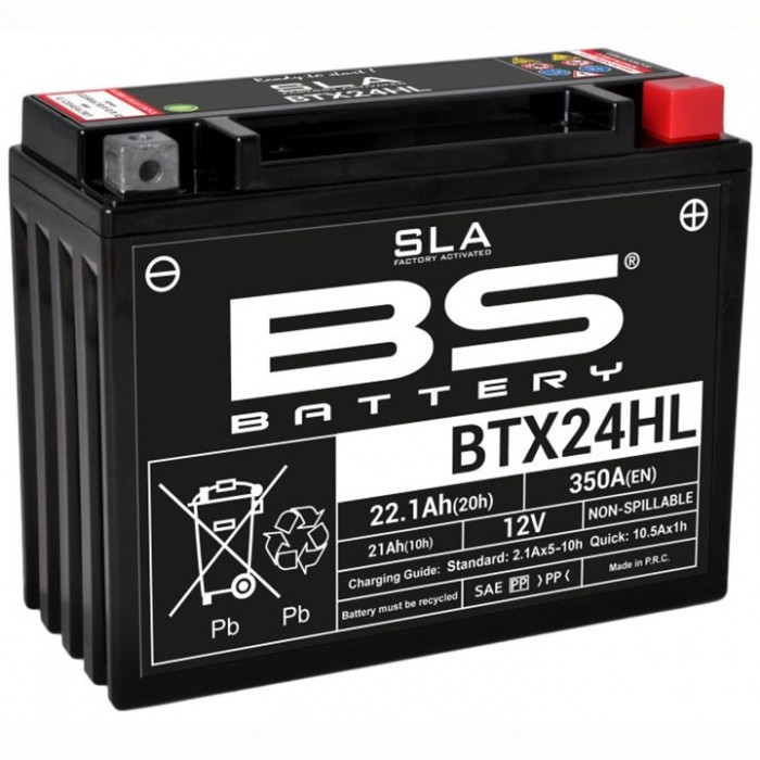 Мото аккумулятор BS BTX24HL SLA 21Ah (YTX24HL)