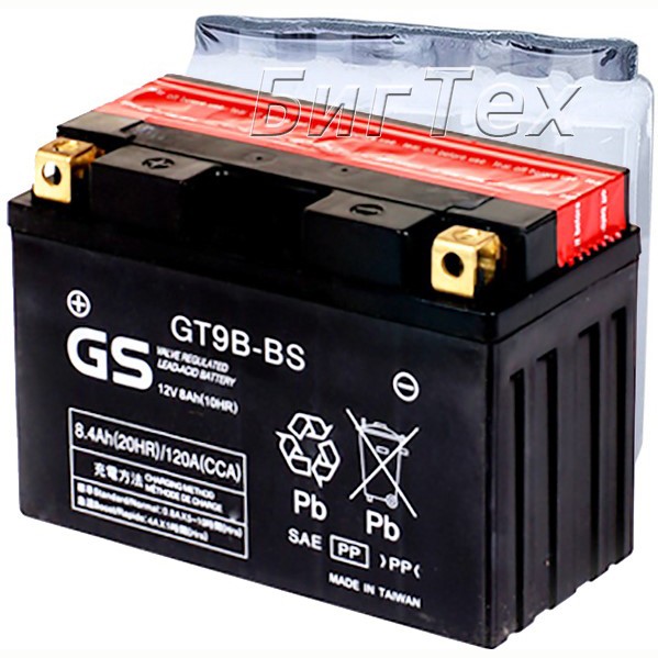 Мото аккумулятор GS GT9B-BS 8.4 Ач