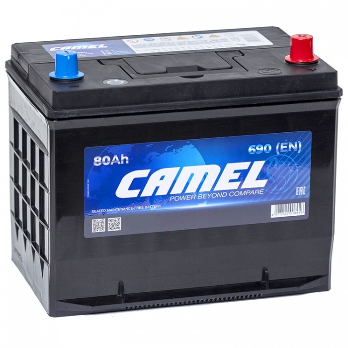 Аккумулятор автомобильный CAMEL 90D26L 80Ач
