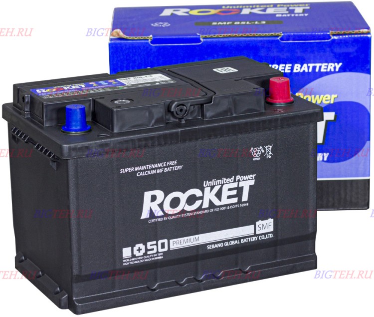 Аккумулятор автомобильный ROCKET SMF 85L-L3...
