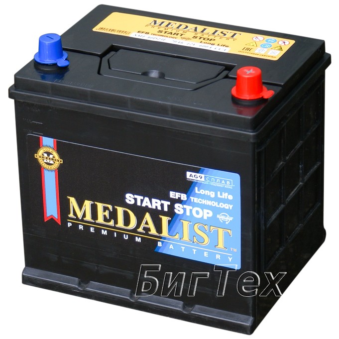 Аккумулятор автомобильный Medalist EFB 80D23L...