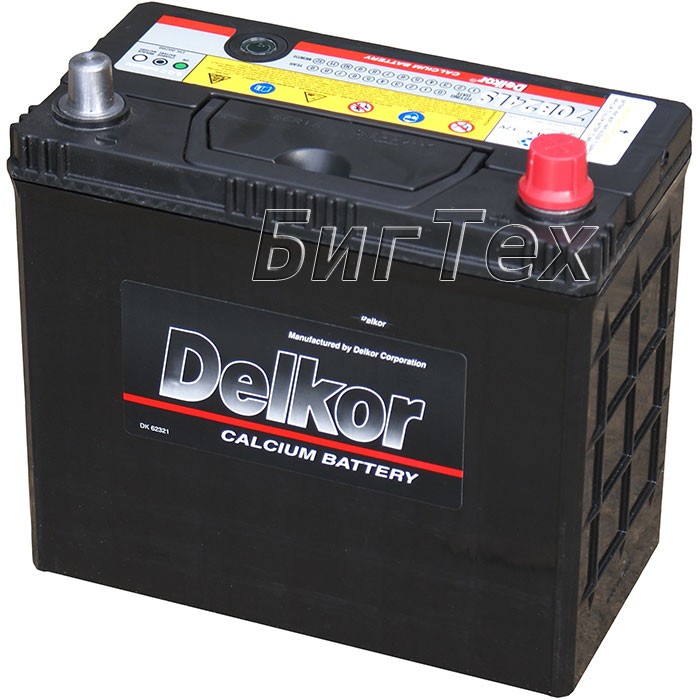 Аккумулятор автомобильный Delkor 70B24L 55 Ач...