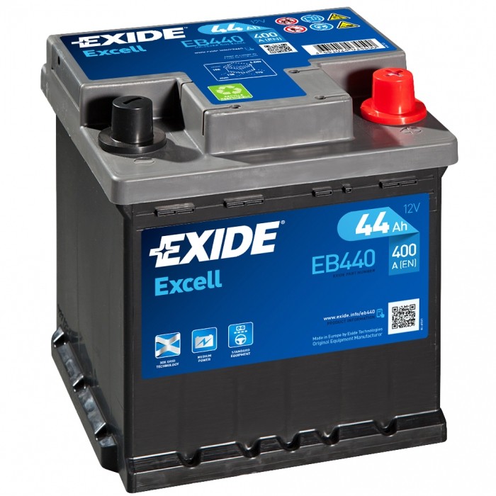 Аккумулятор автомобильный Exide Excell EB440 44 Ач