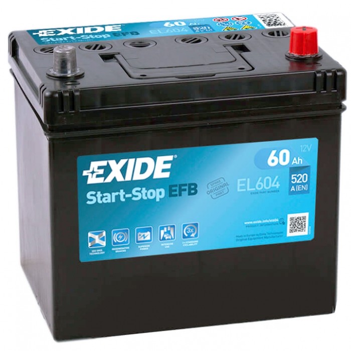 Аккумулятор автомобильный Exide EFB Start-Stop...